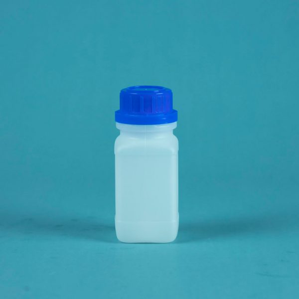 100ml hdpe wide neck natural bottle blue cap