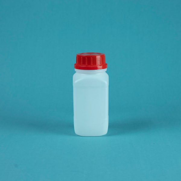 500ml hdpe wide neck natural bottle red cap