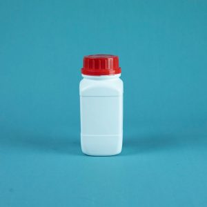 500ml hdpe wide neck white bottle red cap